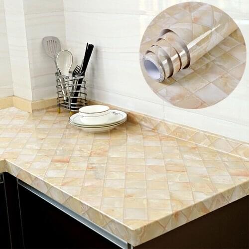 Classic Contact Paper Waterproof Marble Wallpapers DIY Self Adhesive PVC Renocation Stickers Refurbished to Kitchen Cabinets