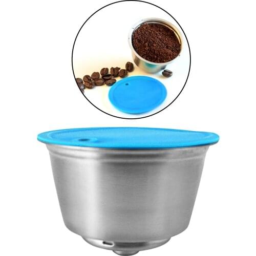 Reusable Coffee Filters Refillable Stainless Steel Coffee Capsule Pod Cups for Home Office Cafe