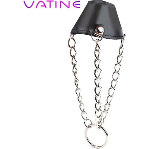 VATINE Penis Cock Ring Cake Cage Parachute Balls Stretcher Scrotum Bondage Restraint Male Chastity Device Sex Toys for Men Male