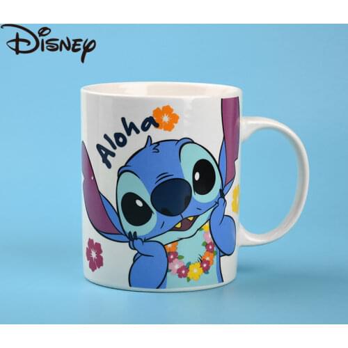 Disney mugs, Mickey Minnie cartoon cute ceramic mugs, creative coffee mugs for family lovers, heat-resistant milk mugs