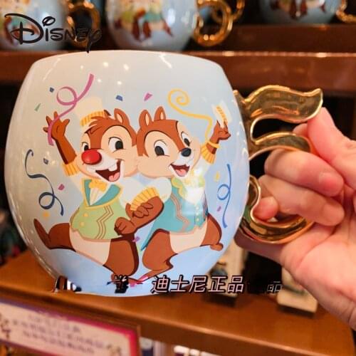 Disney fifth anniversary goblet cartoon chipmunk Chichittiti ceramic mug large capacity coffee cup heatproof milk mug