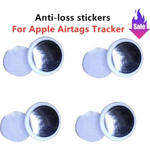 Tacker Stick For Apple Airtags Tracker Cloth Velvet Case Anti-lost Protective Sleeve Back Adhesive Mount Soft Cover Protector
