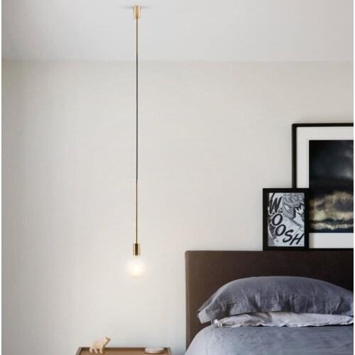 Postmodern Iron Hoop Geometric LED Chandeliers Creative Glass Ball Bedroom Cafe Restaurant Bar Indoor light fixtures Decor