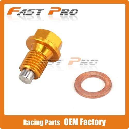 M10x1.25 CNC Billet Aluminum Magnetic Frame Oil Drain Plug Bolt Fit For SUZUKI DRZ400S DRZ400E DRZ400SM 00-15 Dirt Bike