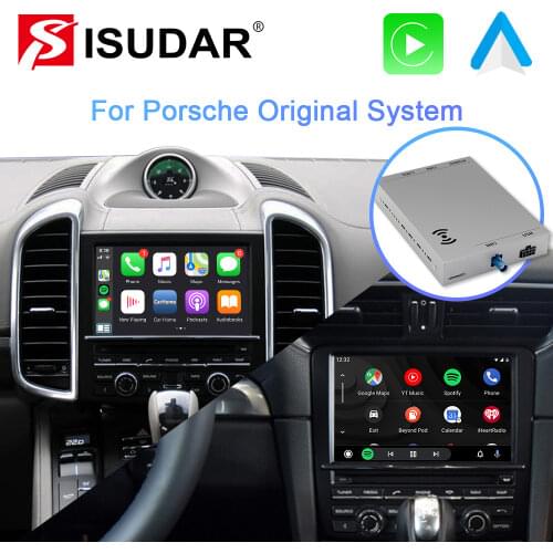 ISUDAR Carplay Module For Porsche/Panamera/Cayenne/Macan/Cayman/Boxster 911 718 PCM 4.0 Android Auto AI Box Camera Multimedia