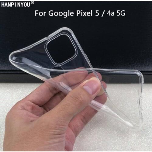 For Google Pixel 5 4a 5G Slim Crystal Clear Transparent Soft TPU Back Case Protection Skin Camera Protect Cover