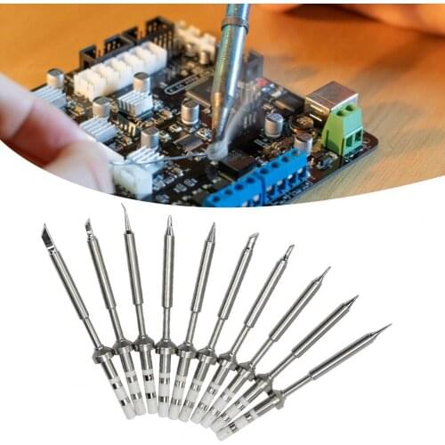 TS K/KU/BC2/C4/D24/B2/I/ILS/C1/JL02 Soldering Iron Tip Internal Fast Heating Copper Unleaded Durable Replacement Soldering Tip