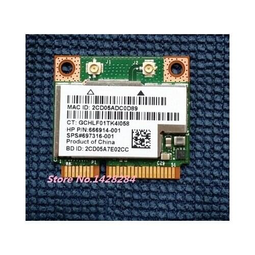 SSEA New For Broadcom BCM943228HMB BCM43228HMB 2.4G/5Ghz half Mini PCI-E WIFI bluetooth 4.0 Wireless card SPS 697316-001