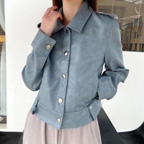 New Arrival brand PU Faux Leather Women Leather Jacket Coat Novel New Womens Jackets Outerwear Ladies Coats Female Leather Coat