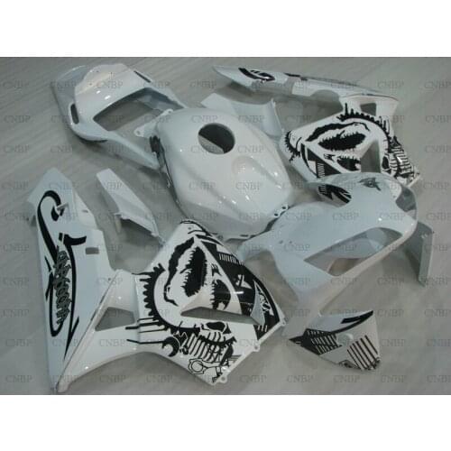 CBR600 RR 2005 - 2006 Fairings CBR 600 RR 06 Abs Fairing CBR 600 RR 06 White Black Abs Fairing