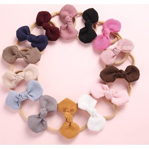 1PCS Cute Baby Girl Headbands Colorful Newborn Baby Bows Headband Elastic Kids Toddlers Hair Band Baby Girl Hair Accessories