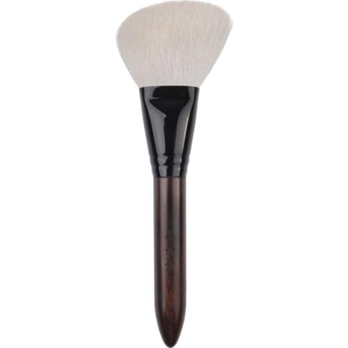 Z195s Professional Handmade Makeup Brushes Soft Saikoho Goat Hair Angled Face Powder Contour Brush Ebony Handle Make Up Brush