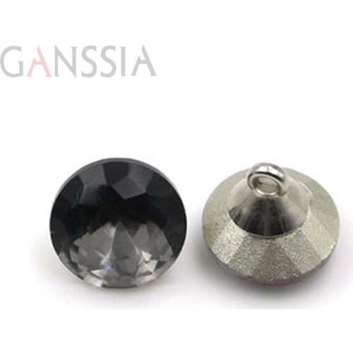 10pcs/lot High-grade Black Imitation Gemstone Buttons,Crystal buttons for garments,Clothing Sewing Accessories(SS-97-2)