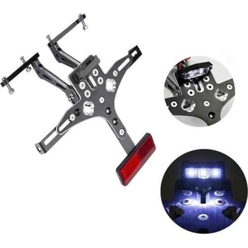 For Yamaha T-MAX530 TMAX 530 TMAX530 2012-2016 Motorbike Adjustable License Number Plate Holder Bracket LED Fender Eliminator