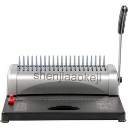 Manual Bookbinding machine GD-15 rubber ring clamp binding machine comb contract tender 21 hole punching machine