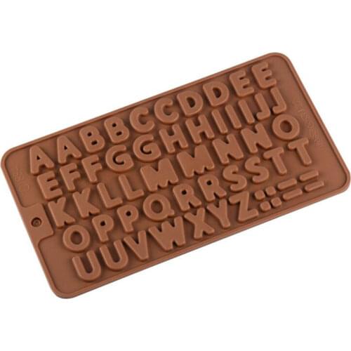 3D Alphabet Silicone Mold Letters Chocolate Mold Cake Decorating Tools Tray DIY Fondant Moulds Jelly Cookies Baking Mould