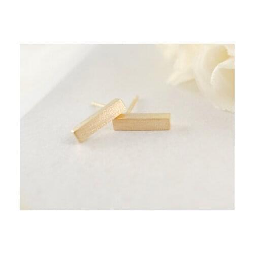 SMJEL 30 PCS-S031 Fashion jewelry wholesale Square Classical slim bar Stud Earrings for Women Bijoux Gifts