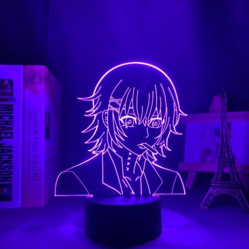 New Anime Led Lamp Tokyo Ghoul Juuzou Suzuya for Bedroom Decor Nightlight Birthday Gifts for Women Men Konosuba Manga 3d Light
