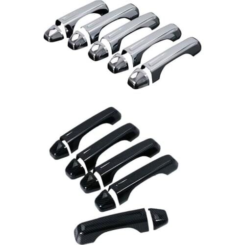 Exterior Side Door Handle Tailgate Handle Decoration Cover Stickers for Jeep Wrangler JL 2018