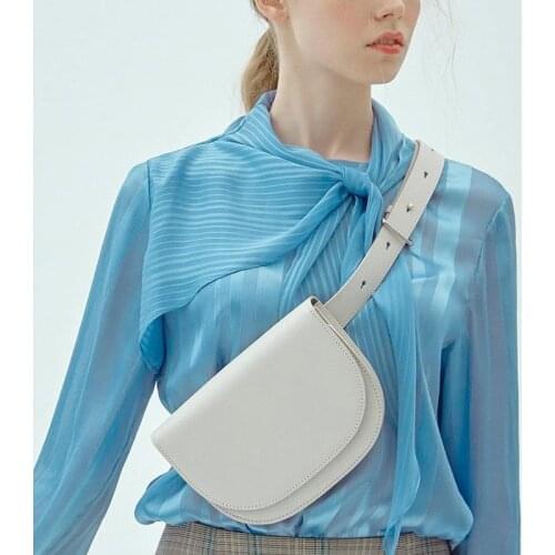 Womens New 2020 Fashion All-match Fashion Korean-Style Running Bag Chest Bag Shoulder/Crossbody Bag Saddle Bag