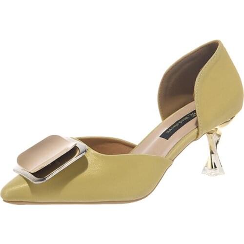 Womens Sandals Women 2019 New Summer Wild Fashion Fairy Wind Net Red Hollow Pointed Stiletto High Heels