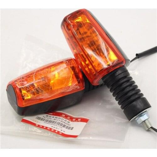 1 pair yellow lighting motorbike lamp amber brand original moto flashing for suzuki EN125 turn signal light motorcycle flasher