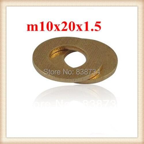 100pcs m10x20x1.5 good price brass plain washer