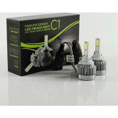 Free shipping 2 pcs Super Bright 6000lm Car Headlight HB3/9005 60W COB LED Auto Front Fog Bulb Automobile Headlamp 6000k