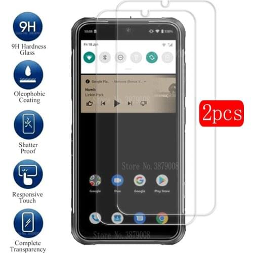 2Pcs Glass For Umidigi Bison Screen Protector Glass Full Protection on For Umidigi Bison Phone Protection Films Cover Glass