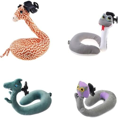 2in1 Mobile Phone Holder for iphone Memory Foam Neck Travel Pillow U Shaped Neck
