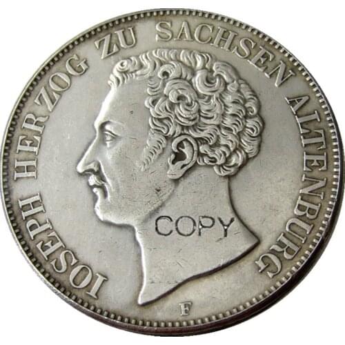 DE(05-10)GERMAN STATES. Saxe-Altenburg. Joseph. 1841F/G 1843F/G 1847F/G 6PCS AR 2 Thaler Silver Plated Copy Coin
