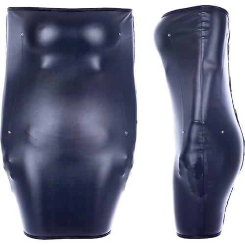 MaryXiong Adult Game Erotic Toys BDSM Bondage Restraints PU Leather Arm Handcuffs Sexy Straitjacket Mummy Bag Sex Toys for Woman