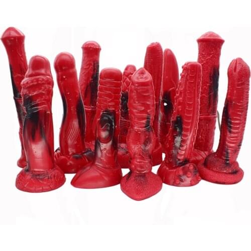 Super Reality Big Animal Dildo Dog Wolf Horse Dildos Colorful Fake Penis Sex Toys For Women Anal Plug Massage Couple Sex Shop