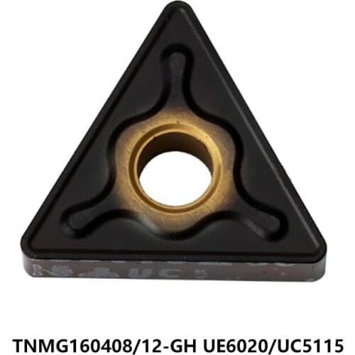 Original 10pcs TNMG 160408 TNMG160408-GH UE6020 TNMG160412-GH UC5115 Carbide Inserts Lathe Tools Cutter CNC Turning Tool
