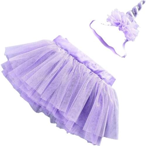 Baby Toddler Girls Tutu Skirt Party Suit Unicorn Tutu Skirt Little Kids Dance Party Costume Clothing suit for New Born to 4year