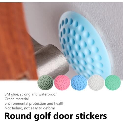 Soft Rubber Pad To Protect The Wall Self Adhesive Door Stopper Golf Modelling Door Fender Stickers Suitable for Kitchen Bathroom