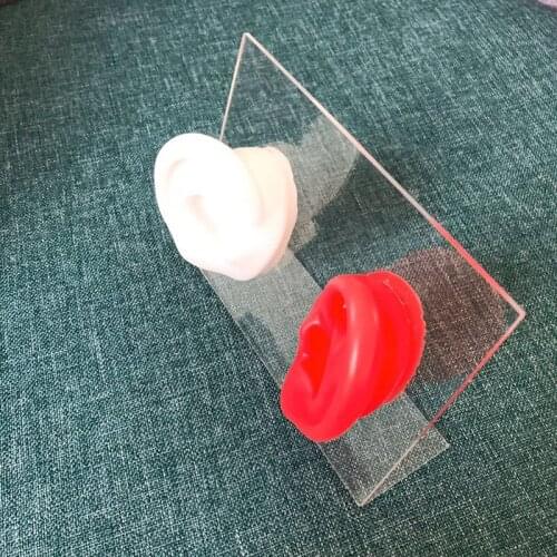 Soft silicone simulation human ear ear model ear picking sleep aid earrings earphone display props medical teaching ear