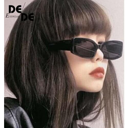 2020 new European and American ladies color transparent sunglasses trendy candy color small square-shaped sunglasses