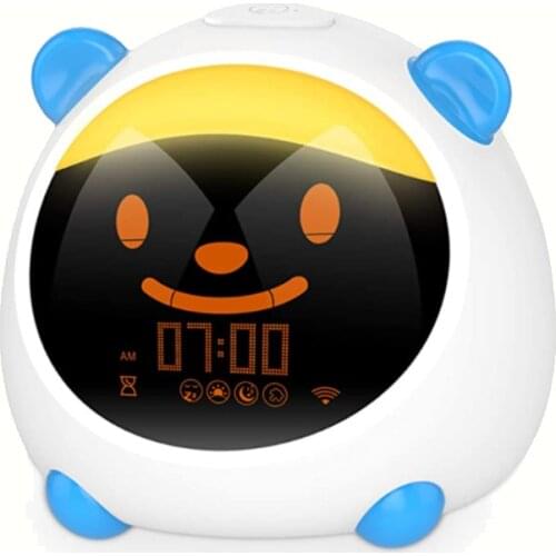 New WiFi Kids Alarm Clock Smart Kids Training Wake Up Alarm Clock Smart Alarm Clock for Kids Bedroom Alarm Clock EU Plug