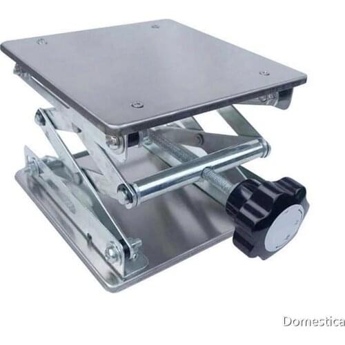 Woodworking Platform Lift Table Benches 4"x4" 100x100MM Aluminum Router Lift Table Woodwork Engraving Lab Lifting Stand Rack