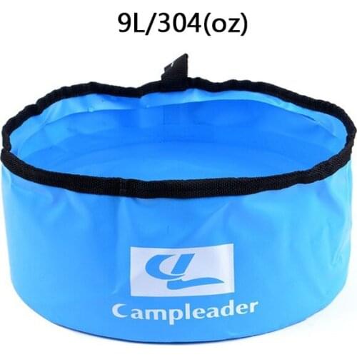 9L Portable Folding Washbasin Camping Basin Ultra-Light Collapsible Outdoor Travel Water Container Fishing Folding Bucket