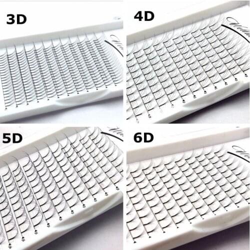 Wholesale price 2D/3D/4D/5D/6D Russian Volume Eyelashes Extension Short Stem Pre made Fans Lash Eyelash Individual Extensions