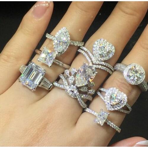 Styles that we like to customize. 1-10 Carat Moissanite Diamond ring 18K 14K 10K 9K Engagement ring