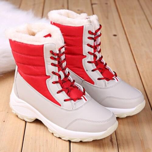 Outdoor Girls Boots Winter Kids Boots Boys Sneakers Winter Girls Mid-Calf Plush Snow Boots kids shoes girls