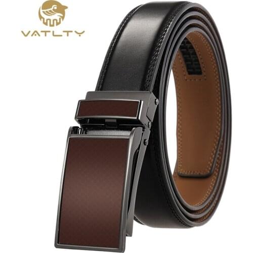 VATLTY Official Genuine Mens Genuine Leather Belt High Quality Natural Cowhide 3.0cm Mens Business Belt Fashion Suit Belt