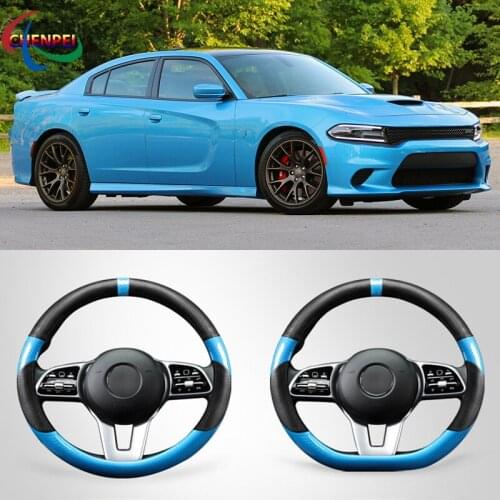 Four Seasons Universal Car Steering Wheel Cover For Dodge Series Challenger Caravan Charger Avenger Caliber Car Accessories