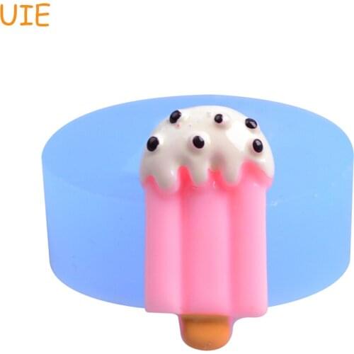 XYL253U Homemade Food Grade Silicone Ice Cream Molds Ice cream bar Molds Jewelry Making Polymer Clay Cookie Biscuit Bakeware