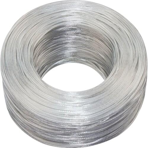 1/3/5metre 26AWG x 2 core Copper Wire Transparent Parallel Cable DC Power Flat Line 7/0.12TC*2F OD3.2mm for LED Light