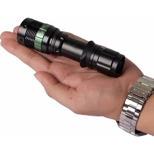 2000 Lumen LED Flashlight Q5 XM-L T6 Zoomable flashlights Convex Lens torches light lamps penlight