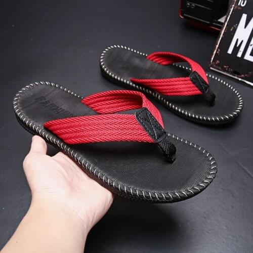2021 Summer Flip Flop Shoes Sandals Male Slipper Indoor Or Outdoor Beach Flip Flops Men Fashion Home Non-slip Breathable TUX392